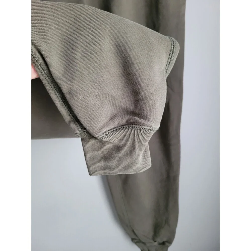 J Crew Joggers Mens Medium Green French Terry Tapered Leg Casual Drawstring